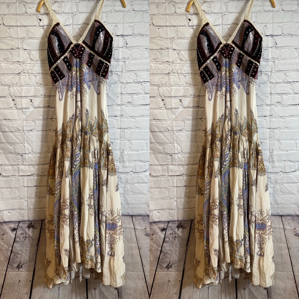 New Free People Sundance Patchwork Maxi Dress - Picture 2 of 7